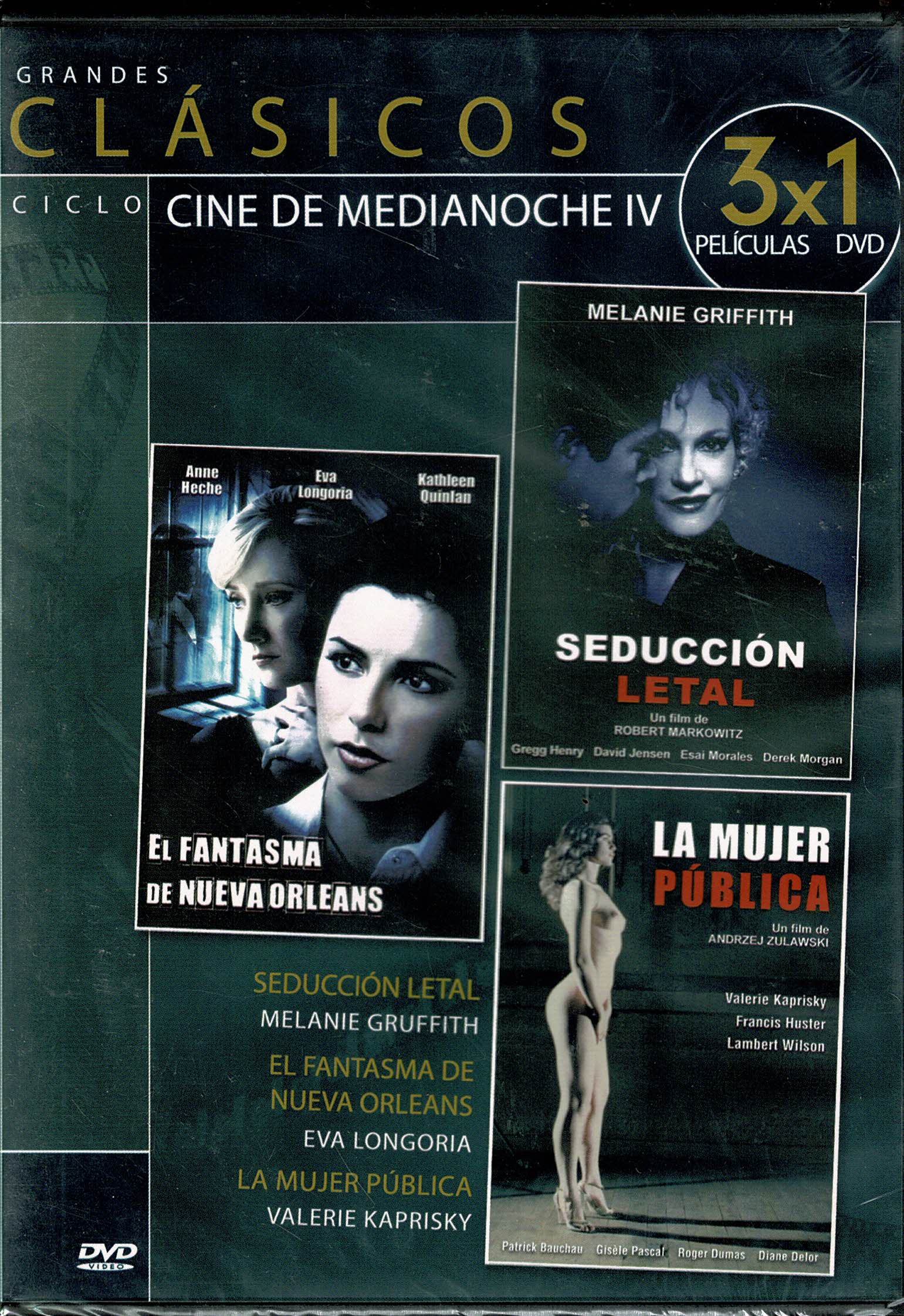 Cine de Medianoche Iv , 3X1 -Seducción Letal/ El Fantasma de Nueva Orleans /La Mujer Publica.