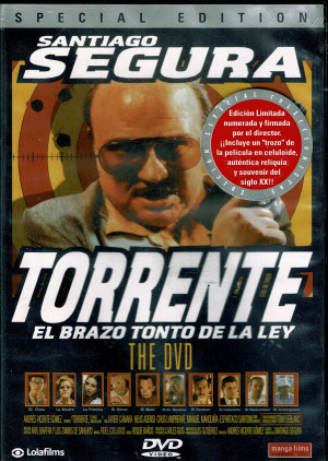 Torrente el Brazo Tonto de la Ley ,Edicion Especial ,Firmada por el Director ,Incluye un ``Trozo de la PeLicula en Celuloide ,y Numerada .