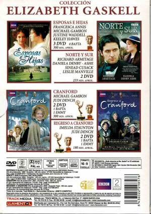 Elizabeth Gaskell Colección , Esposas e hijas, Norte y Sur ,Cranford ,Regreso a Cranford , 9 DVD