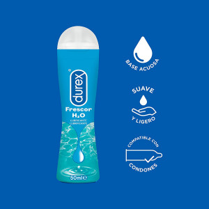 Lubricante Durex de Base Agua Efecto Frío - 50 ml