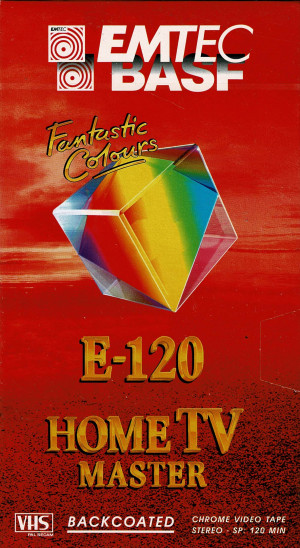 VHS Emtec Basf Video Cassette E-120