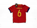 Camisetas RFEF Roja Talla  2 Años  Iniesta nº6  16/17