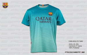 Camisetas FCB 3ª Equipacion Neymar nº 11 Talla  S  Temporada 16/17