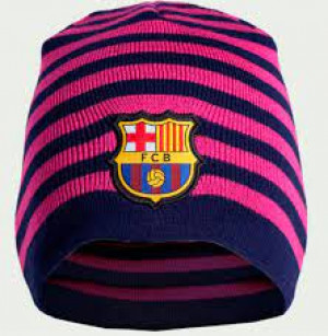 Gorro Rayas Horizontal FCB Fucsia  (Producto Oficial)