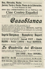Cartel de Mano Casablanca (1947)