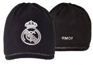 Gorro Real Madrid    (Negro lana Adultos )