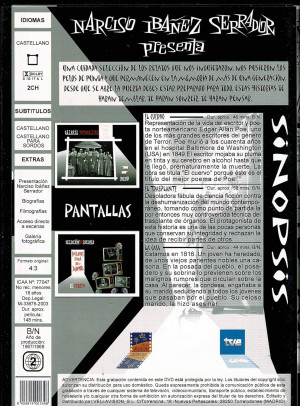 Historias Para no Dormir; El Cuervo; El Trasplante ; La Casa ; Vol.4   1 DVD B/N
