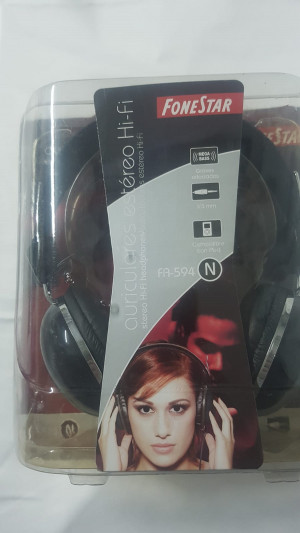 Auriculares FA-594 -ESTEREO HI-FI Negros