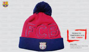 Gorro Borla Logo FCB  (Producto Oficial)