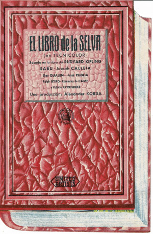 Cartel de Mano El Libro de la Selva   (1944)