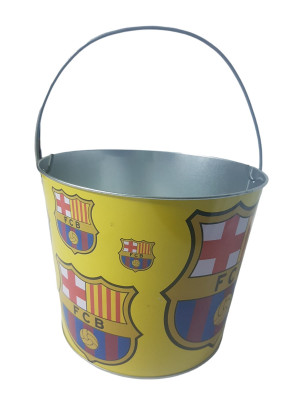 Cubo de Metal Serigrafiada ,Futbol Club Barcelona