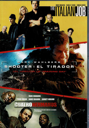 Triple Pack Mark Wahlberg ,The ItalianJob - Shooter:El Tirador - Cuatro Hermanos.