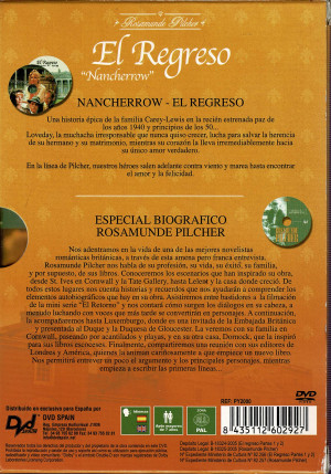 El Regreso '' Nancherrow ´´Incluye Especial Biografico Rosamunde Pilcher  3 DVD