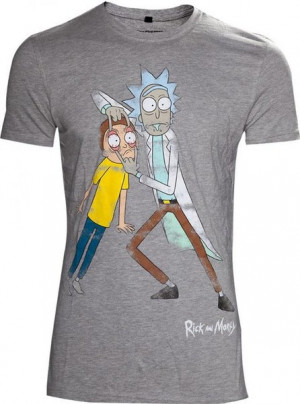 Camisetas Rick & Morty - Crazy Eyes T-Shirt Melange (M)