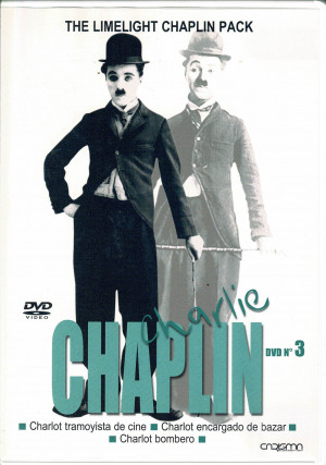 Charlie Chaplin ,3 x 1  Charlot Tramoyista de Cine ,Charlot Encargado de Bazar , Charlot Bombero .